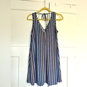 Patterned mini dress! Only worn once! In perfect condition!
